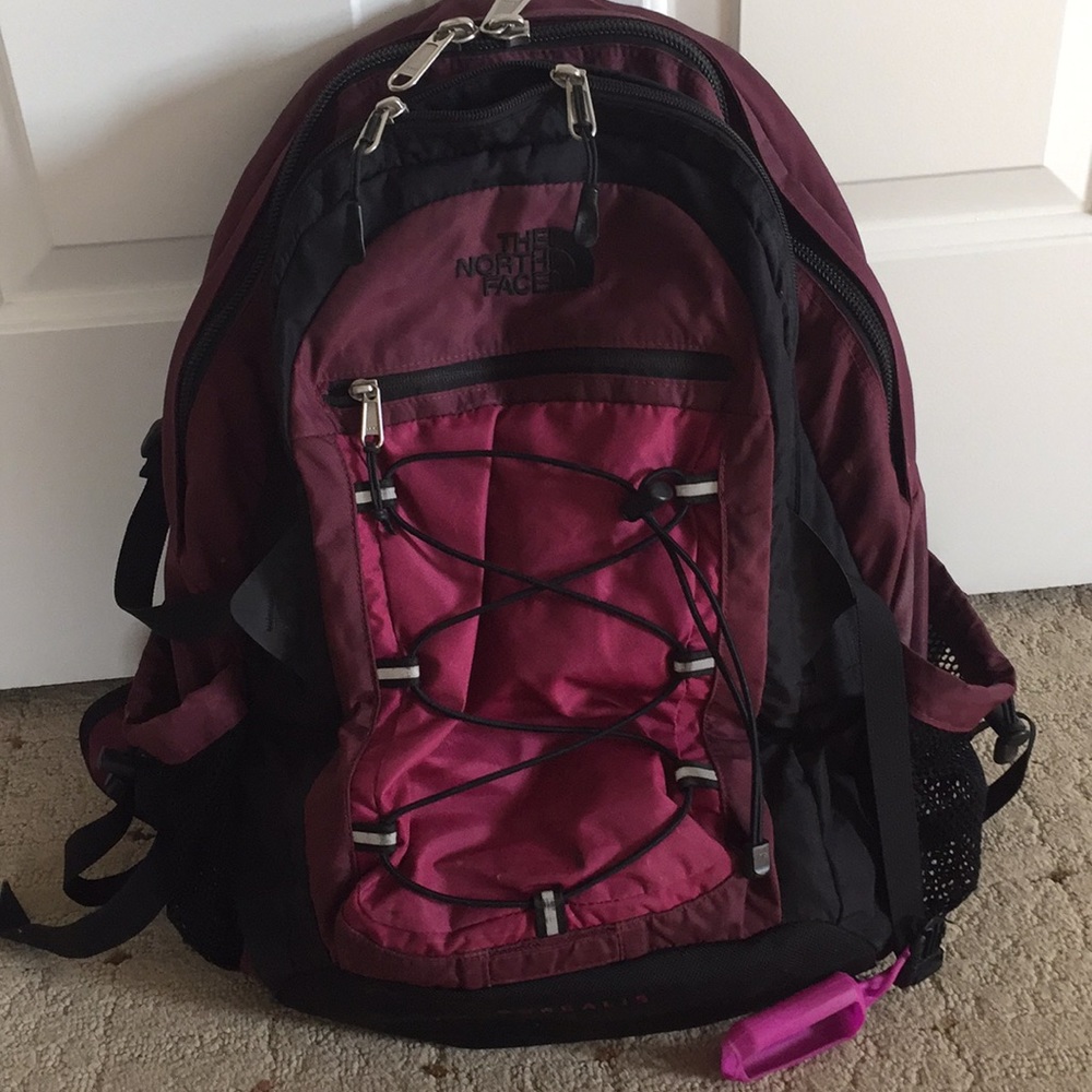 Purple north face backpack